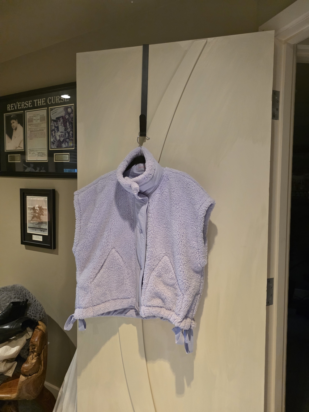 Freepeople Lavender Sherpa Vest - Light Purple Cozy Layer